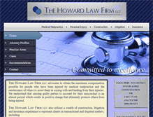 Tablet Screenshot of howardlawllc.com